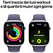 Watch Series 11 GPS + Cellular 46mm Cassa Alluminio Argento con Sport Band Viola Nebbia - M /L - Foto miniatura 9