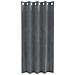Tende con tende 2 pcs Grigio chiaro 140 x 175 cm Velluto - Foto miniatura 3
