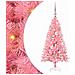 Albero di Natale con 150 LED con supporto Rosa 120 cm PVC - Foto miniatura 1