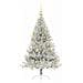 Albero di Natale artificiale con luci integrate Argento 120 cm - Foto miniatura 3