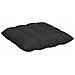 Cuscini per Seduta 4 pcs Nero 40 x 40 x 6 cm Microfibra - Foto miniatura 5