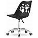 Sedia girevole ergonomica PRINT nera per ufficio domestico - Foto miniatura 3