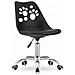 Sedia girevole ergonomica PRINT nera per ufficio domestico - Foto miniatura 1