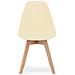 Sedia KITO - Sedie ergonomiche da pranzo /ufficio color crema x 4 - Foto miniatura 3
