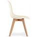 Sedia KITO - Sedie ergonomiche da pranzo /ufficio color crema x 4 - Foto miniatura 6