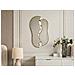 Specchio Tawley 45 Cm 76 Cm Metallo Oro - Foto miniatura 1