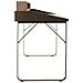 Scrivania In Legno E Metallo Marrone 130x60x95h Cm - Foto miniatura 6