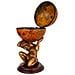 Figura Portabottiglie Globo Rosso 42x42x85h - Foto miniatura 2