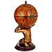 Figura Portabottiglie Globo Rosso 42x42x85h - Foto miniatura 3
