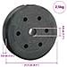 Dischi da Pesi 10 kg 4 pcs Nero Ø 21,5 x 3,8 cm - Foto miniatura 7