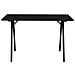 Scrivania Vojens Nera Con Gambe In Legno Naturale, 120×60×75 Cm - Foto miniatura 2