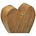 Scultura Cuore Piccolo In Teak Riciclato Pezzo Unico - Foto miniatura 5