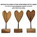 Scultura Cuore Piccolo In Teak Riciclato Pezzo Unico - Foto miniatura 7