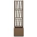Vaso da Giardino con Trellis Marrone 36 x 36 x 140 cm PP - Foto miniatura 3
