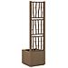 Vaso da Giardino con Trellis Marrone 36 x 36 x 140 cm PP - Foto miniatura 5