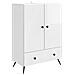 Credenza Bianco Lucido 66 x 34,5 x 95 cm Legno ingegnerizzato - Foto miniatura 1