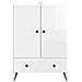 Credenza Bianco Lucido 66 x 34,5 x 95 cm Legno ingegnerizzato - Foto miniatura 3