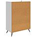 Credenza Bianco Lucido 66 x 34,5 x 95 cm Legno ingegnerizzato - Foto miniatura 5