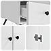 Credenza Bianco Lucido 66 x 34,5 x 95 cm Legno ingegnerizzato - Foto miniatura 6