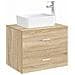 Lavabo da bagno Cromato 40,5 x 30,5 x 13 cm Metallo - Foto miniatura 2
