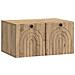 Mobile Porta TV da Muro Rovere Artigianale 59,5 x 41 x 30 cm - Foto miniatura 1