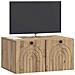 Mobile Porta TV da Muro Rovere Artigianale 59,5 x 41 x 30 cm - Foto miniatura 2