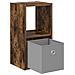 Comodino Rovere fumé 25,5 x 22 x 49,5 cm Legno multistrato - Foto miniatura 5