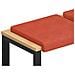 Cuscino per panchina 2 pz corduroy Rosso Arancio - Foto miniatura 1