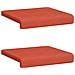 Cuscino per panchina 2 pz corduroy Rosso Arancio - Foto miniatura 6