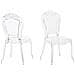 Set Di 2 Sedie Da Pranzo In Plastica Trasparente Vermont - Foto miniatura 1