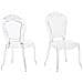 Set Di 2 Sedie Da Pranzo In Plastica Trasparente Vermont - Foto miniatura 15