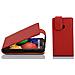 Custodia Compatibile Con Motorola Moto E In Rosso Cremisi - Coperchio Protettivo In Design Flip Realizzato In Similpelle Testurizzata - Foto miniatura 1