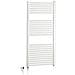 Scaldasalviette Elettrico 120x50 Cm 700w Bianco Con Resistenza Termolimitata H120 Cm Friuli - Foto miniatura 3