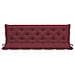 Cuscino per Panca Rosso Vino 180x (50+50) x7 cm in Tessuto Oxford - Foto miniatura 2