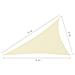 Parasole a Vela Oxford Triangolare 3x4x5 m Crema - Foto miniatura 6
