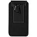 Custodia Da Cintura Verticale Per Smartphone, in Nylon Oxford, Moschettone Nera - Foto miniatura 5