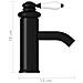 Rubinetto per Lavabo del Bagno Nero 130x180 mm - Foto miniatura 2