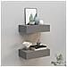 Scaffali Con Cassetti Da Parete 2pz Grigio 40x23,5x10 Cm In Mdf - Foto miniatura 1
