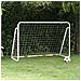 Porta da Calcio con Rete Bianca 180x90x120 cm in Acciaio - Foto miniatura 1