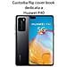 Smart Book Custodia Poket Silicone Flip Cover Case Per Huawei P40 Black - Foto miniatura 2