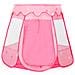 Tenda Da Gioco Per Bambini Rosa Con 250 Palline 102x102x82 Cm - Foto miniatura 4