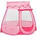 Tenda Da Gioco Per Bambini Rosa Con 250 Palline 102x102x82 Cm - Foto miniatura 8
