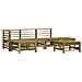 Set Divani da Giardino 6pz con Cuscini Legno Impregnato di Pino - Foto miniatura 3