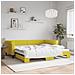 Divano Letto Con Letto Estraibile Giallo 100x200 Cm In Velluto - Foto miniatura 1