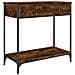 Tavolino Consolle Rovere Fumo 75x34,5x75cm Legno Multistrato - Foto miniatura 2