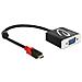 62994 Cavo E Adattatore Video 0,2 M Usb Tipo-c Vga (d-sub) Nero - Foto miniatura 1