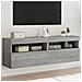Mobili Tv A Parete Con Luci Led 2pz Grigio Sonoma 60x30x40 Cm - Foto miniatura 1