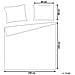 Set Copripiumino In Cotone Satinato 220 X 240 Cm Blu Harmonridge - Foto miniatura 2