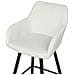 Set Di 2 Sedie Alte Casmalia Velluto Bianco Sporco - Foto miniatura 3
