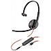 Poly Blackwire C3215 Auricolare Cablato A Padiglione Ufficio Usb Tipo-c Nero - Foto miniatura 1